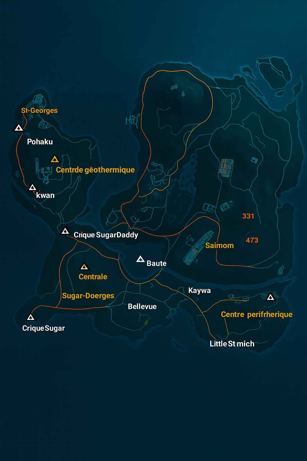 Map of the server